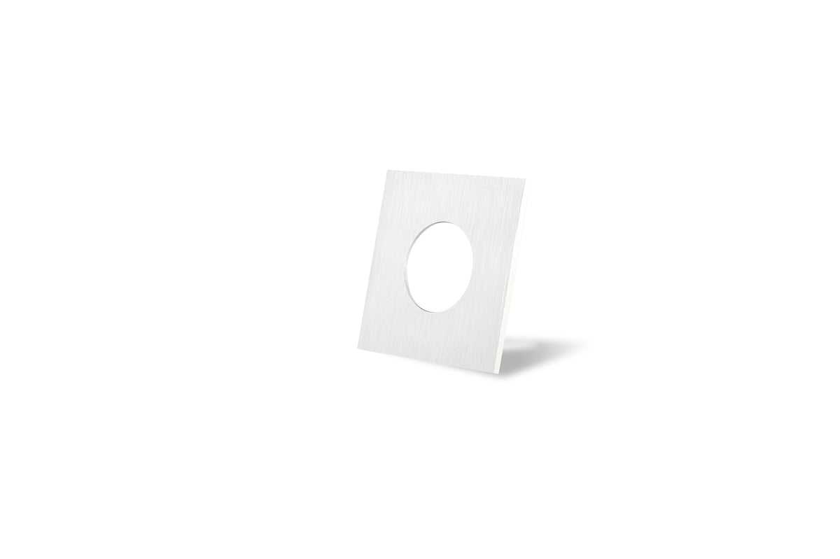 DOTLUX Zierring für MULTI und MULTIsun eckig aluminium gebürstet