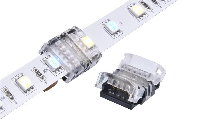 DOTLUX 5-pin strip-to-strip terminal connectors for 12mm RGBW LED strips, IP20, set of 5.