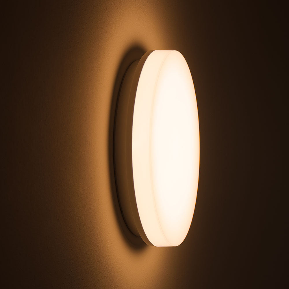 DOTLUX LED surface-mounted light SURFACEexit Ø300x62 22W 3000/4000/5700K COLORselect white with integrated battery