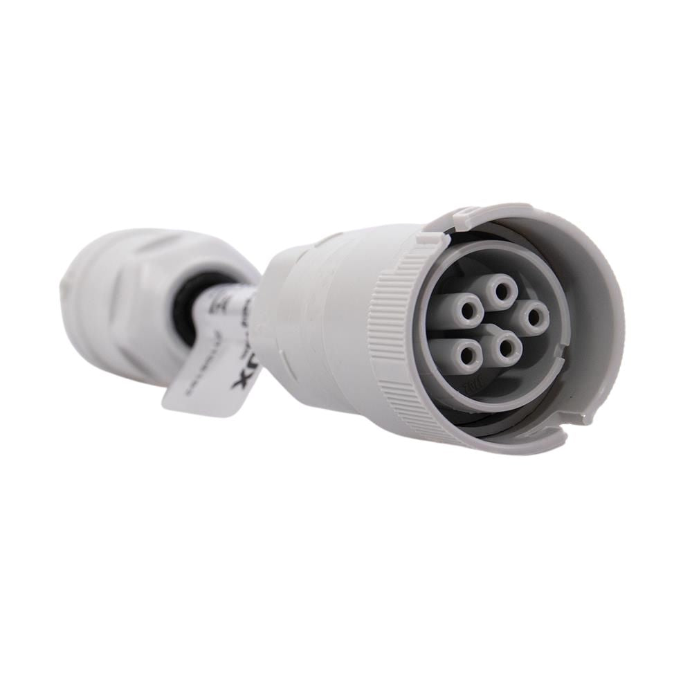 DOTLUX HIGHFORCE connection cable with automatic phase change, non-dimmable, 3-phase, 5-pole, 5x1.5mm², plug/socket, 0.2m