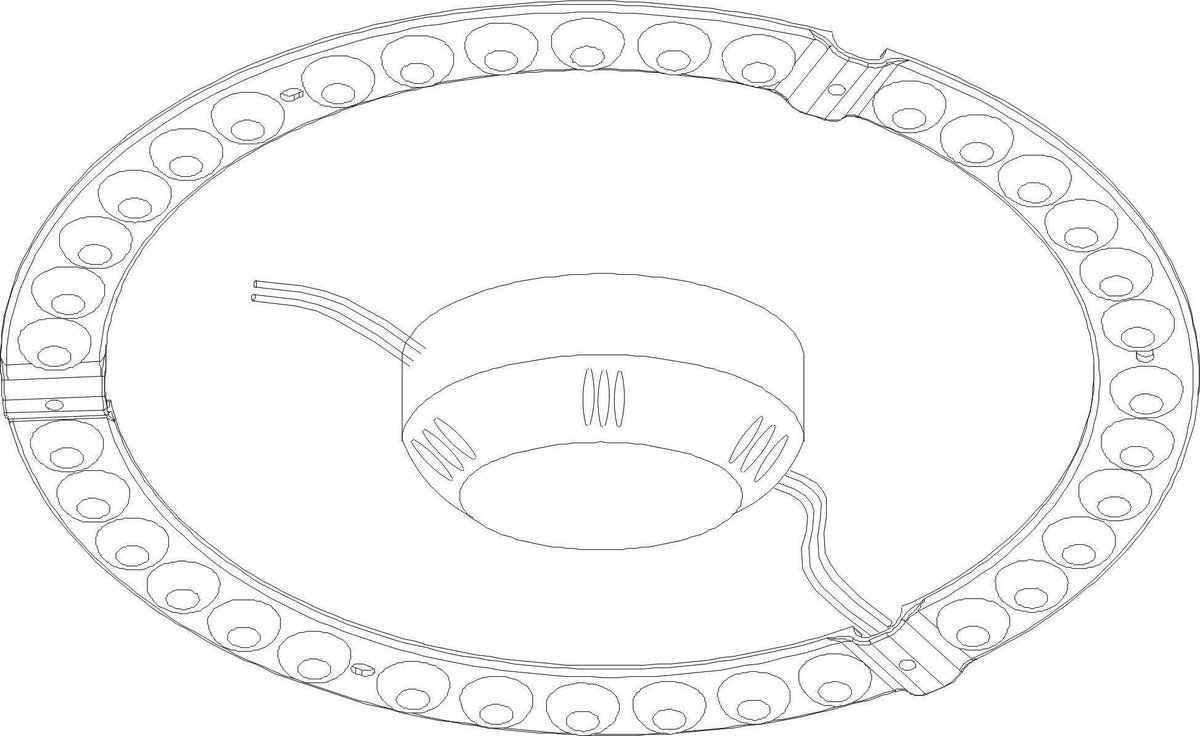 DOTLUX LED renovation light QUICK-FIXadapt 18W 3000K