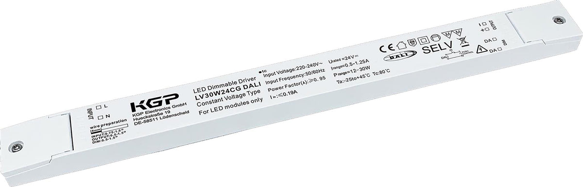 LED-Netzteil CV 24V 12-30W <0,19A dimmbar DALI IP20