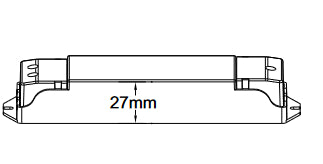 DOTLUX LED amplifier max. 360W for single-color LED strips, 1 channel, 1x15 A (12-24V)