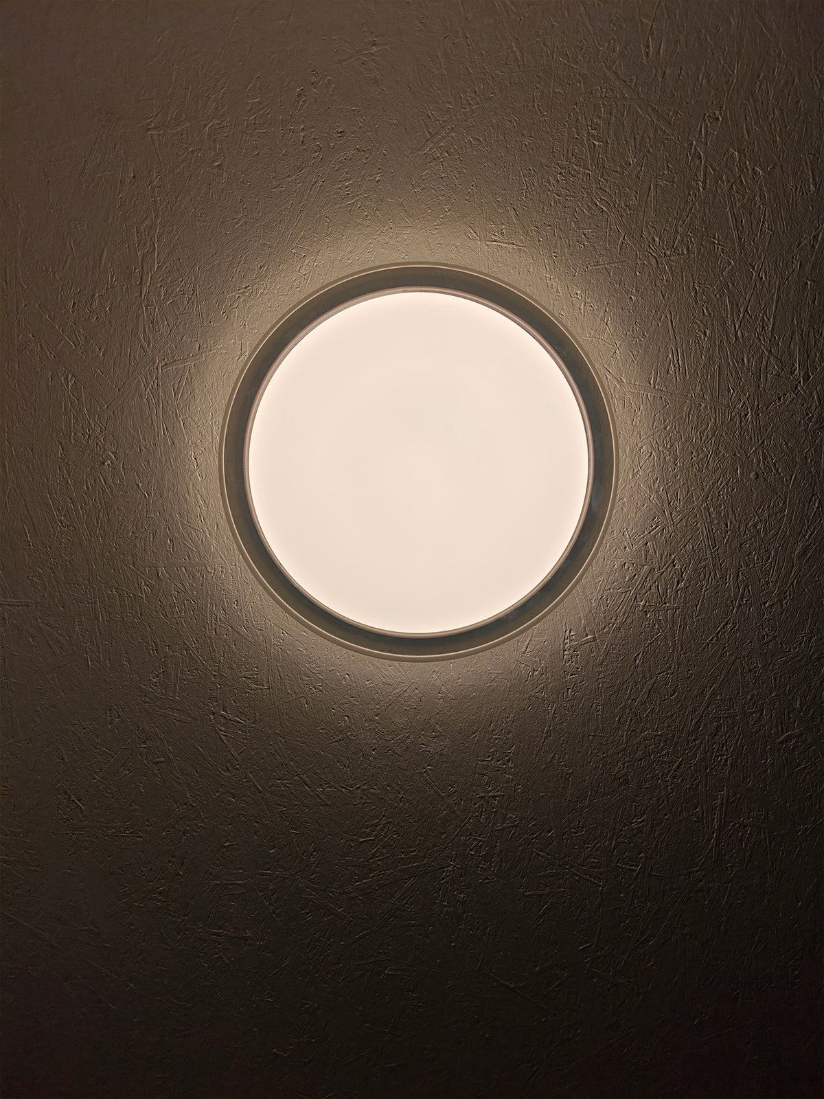 DOTLUX LED-Leuchte LUNAnoir Rauchglasoptik IP40 Ø400mm 20W 2700K