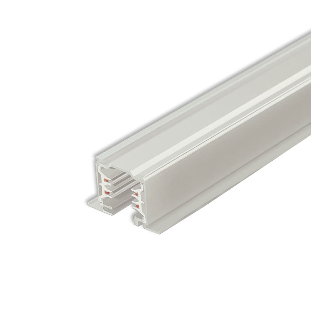 3-phase Classic recessed power track, 2m, white