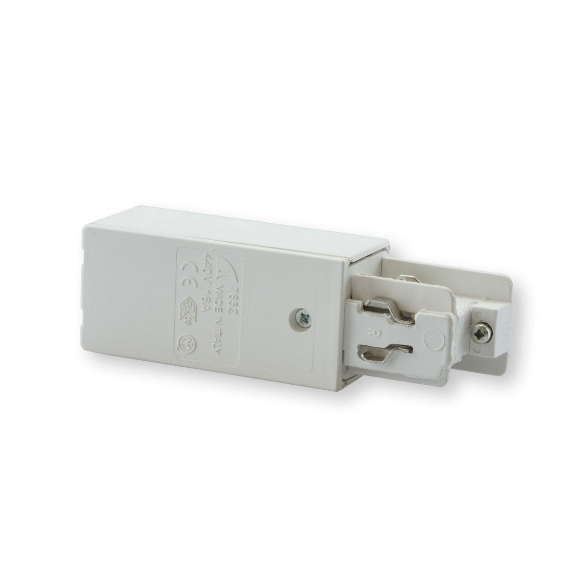 3-phase classic side feed, neutral conductor left, protective conductor right, white