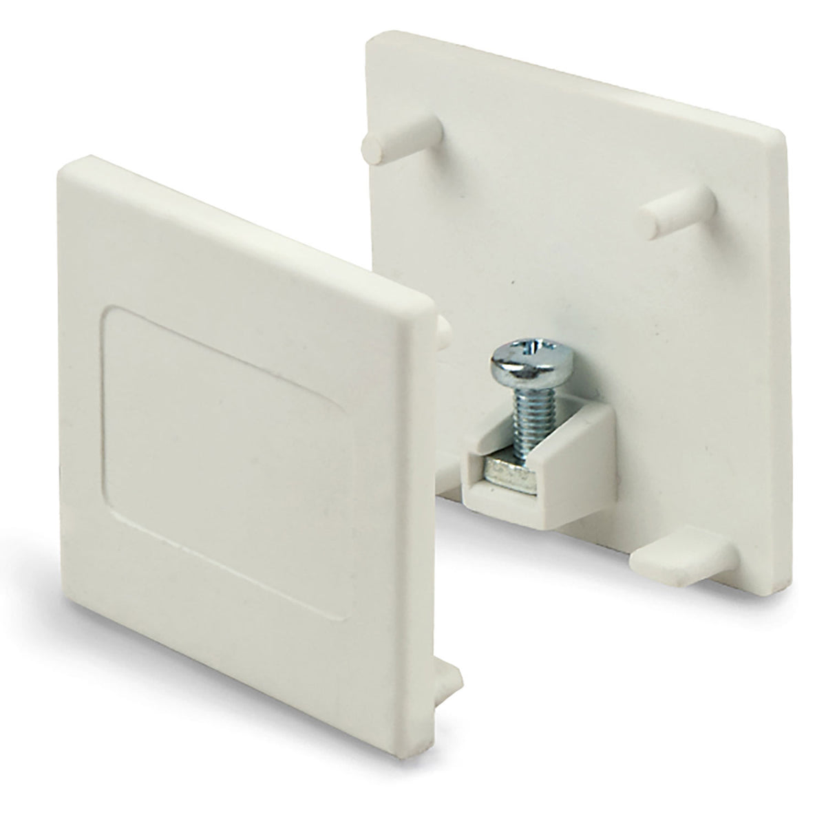 3-phase classic end cap, white, 1 piece