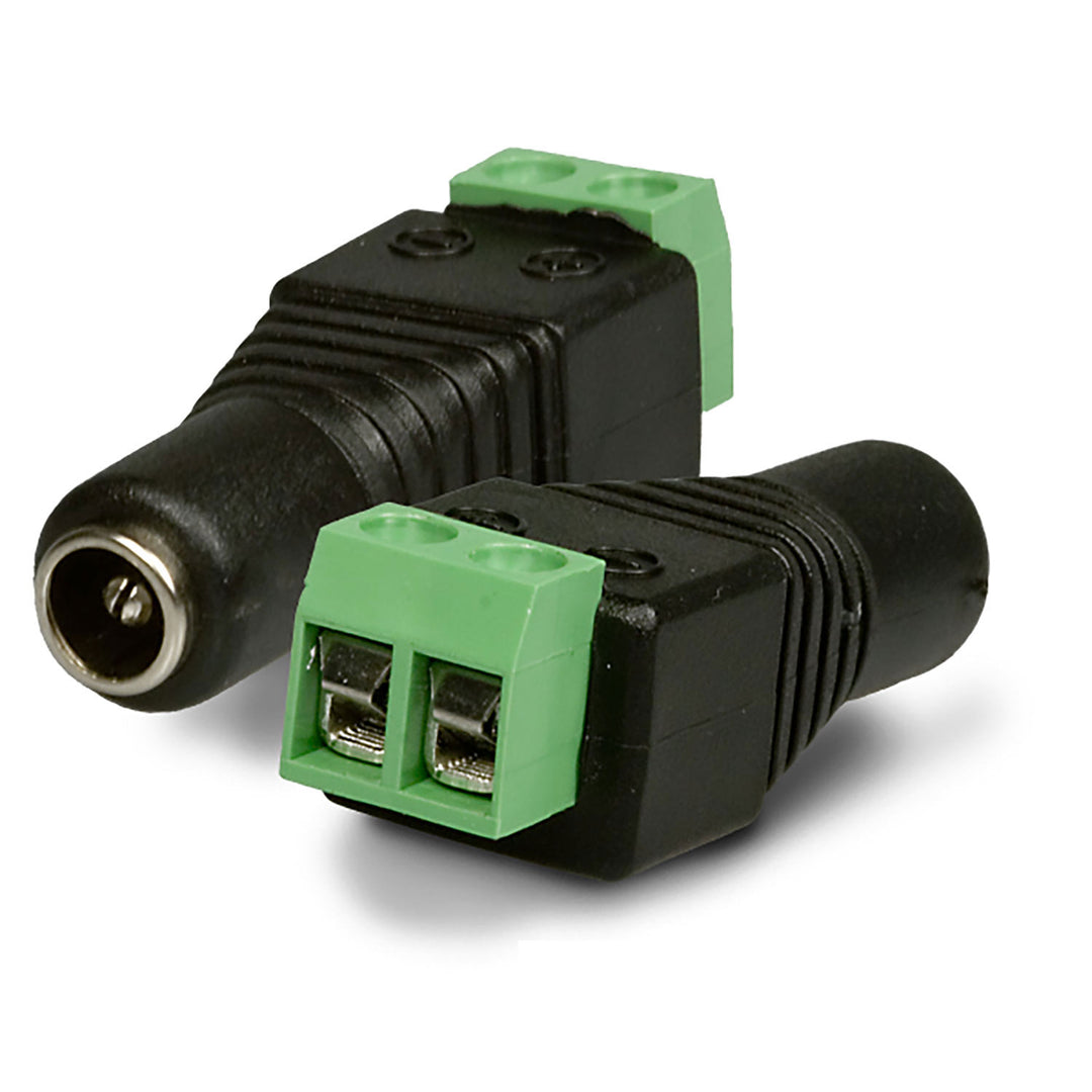 Round socket adapter FEMALE 2-pole to terminal