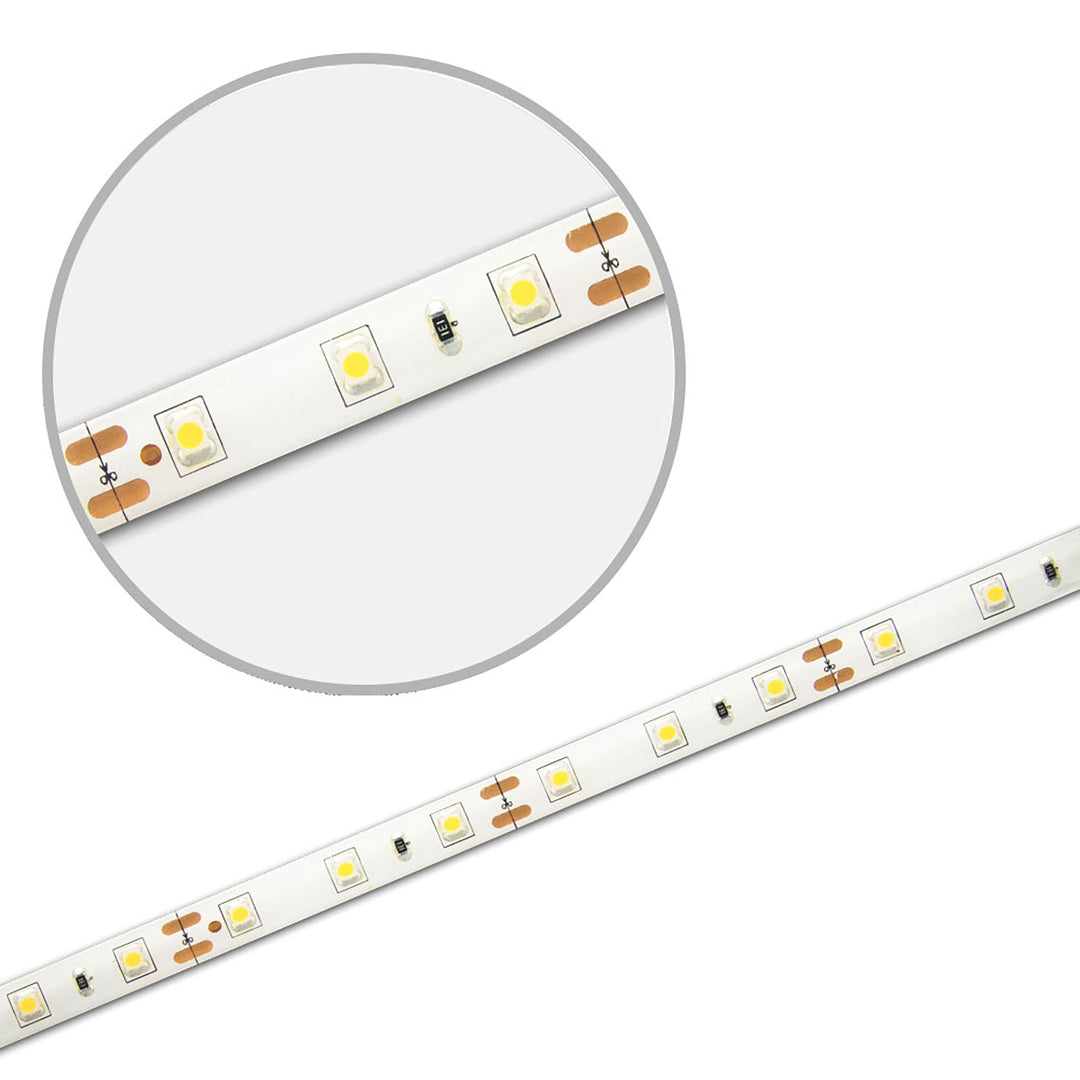 LED SIL830 flex ribbon, 12V DC, 4.8W, IP66, 3000K, 5m roll, 60 LED/m