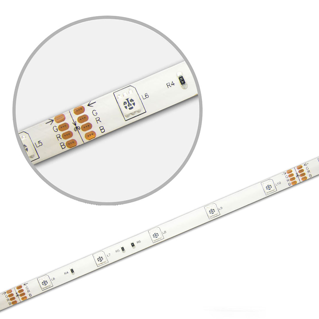 LED SIL-RGB flex ribbon, 24V DC, 7.2W, IP66, 5m roll, 30 LED/m
