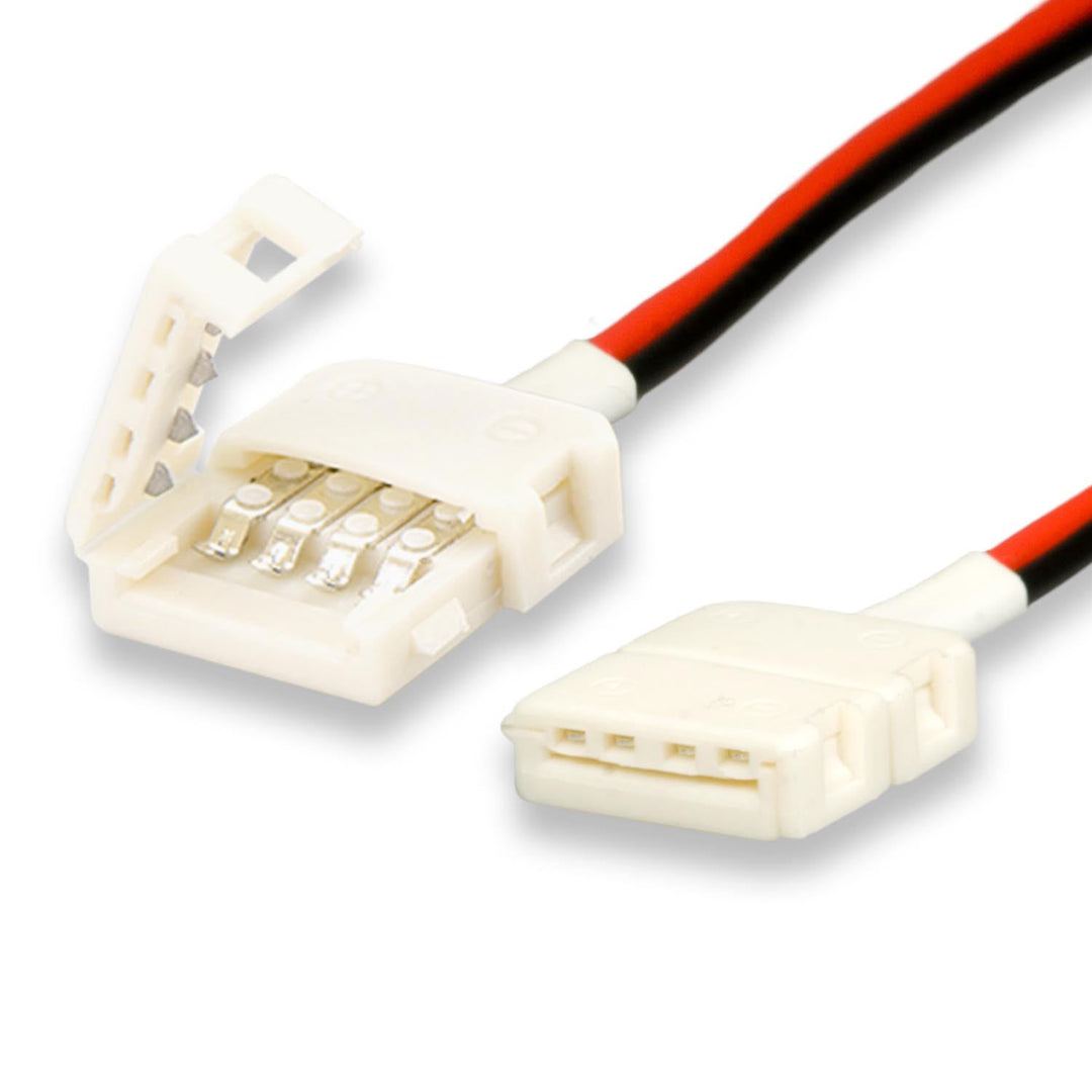 Clip connector with cable (max. 5A) C1-212 for 2-pole IP20 flex strips with a width of 12mm and a pitch >12mm