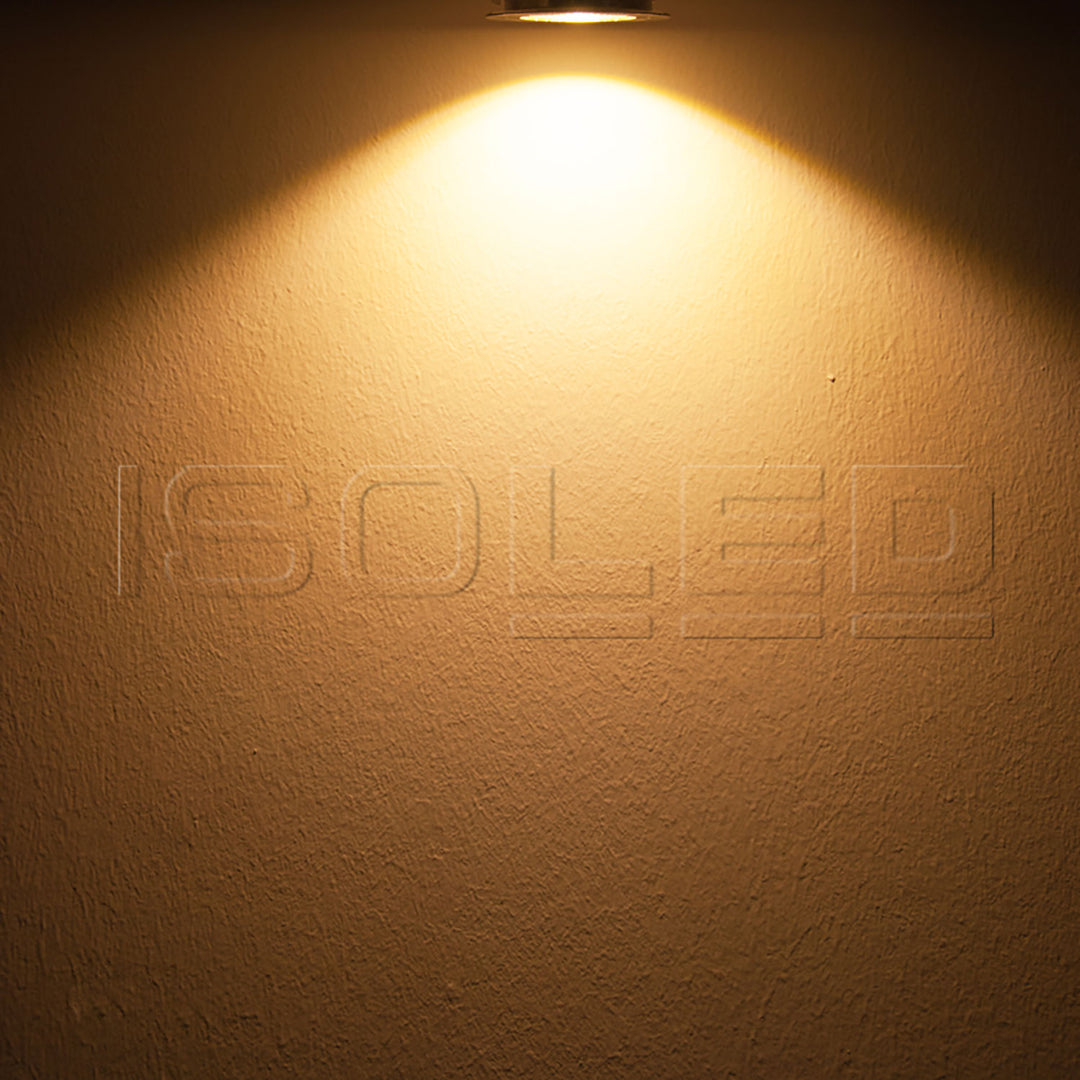 LED recessed spotlight COB with reflector, 5W, 60°, nickel-plated, warm white