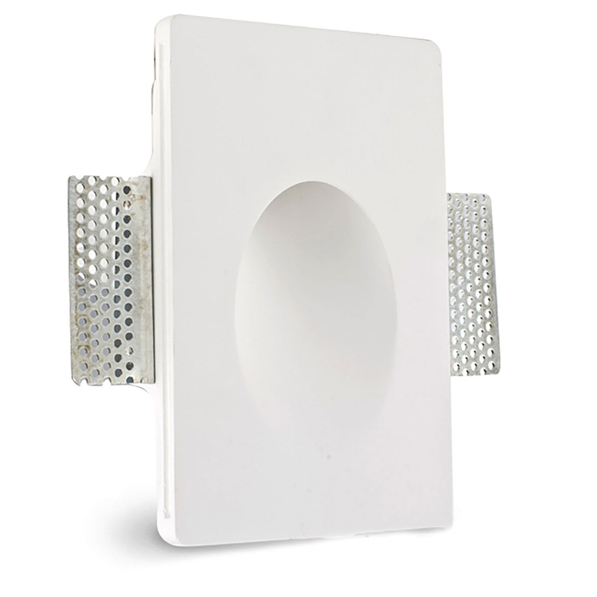 Plaster wall recessed light, square, for G4/MR11 spots, large design