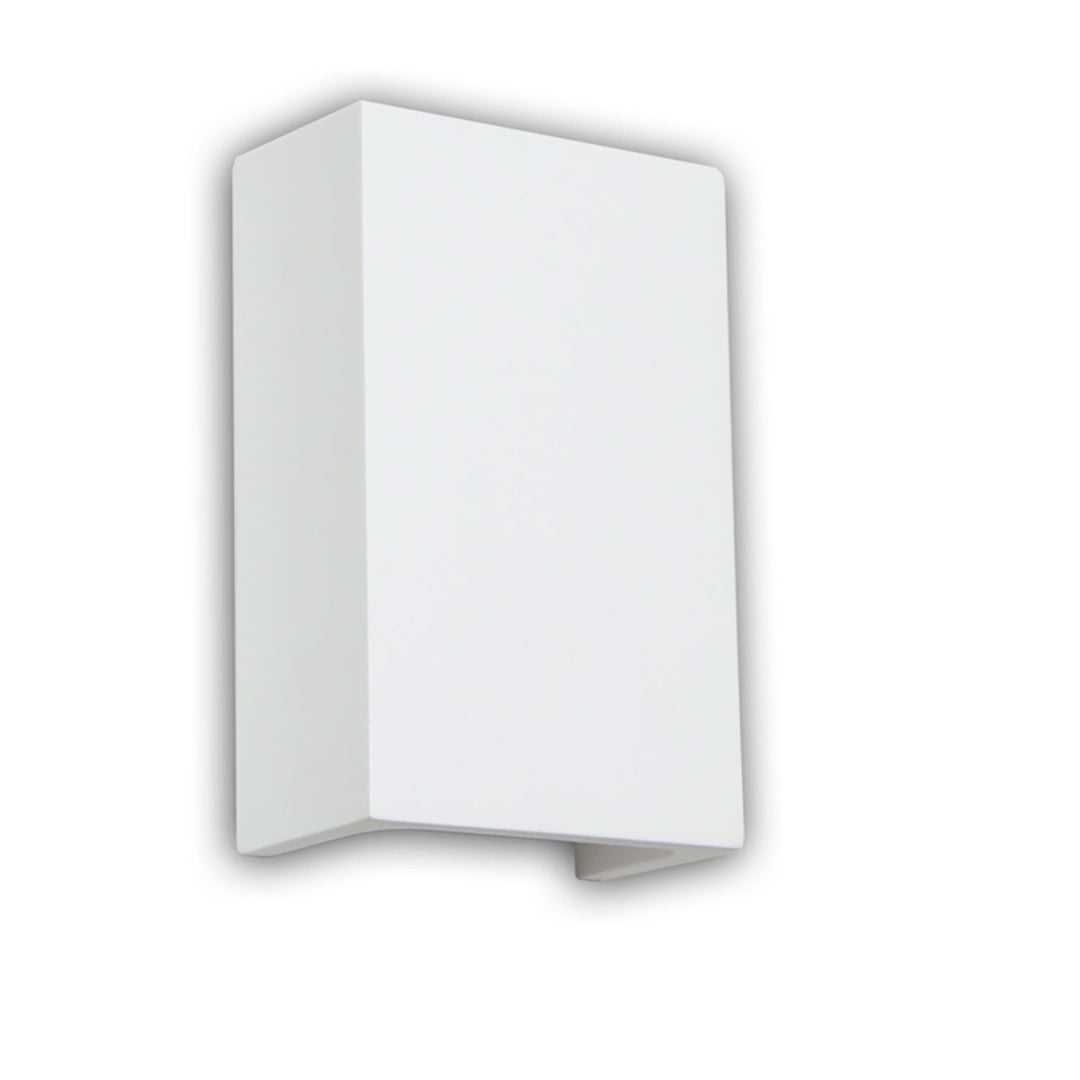 LED plaster wall light 2x3W, UP&amp;DOWN, square, warm white