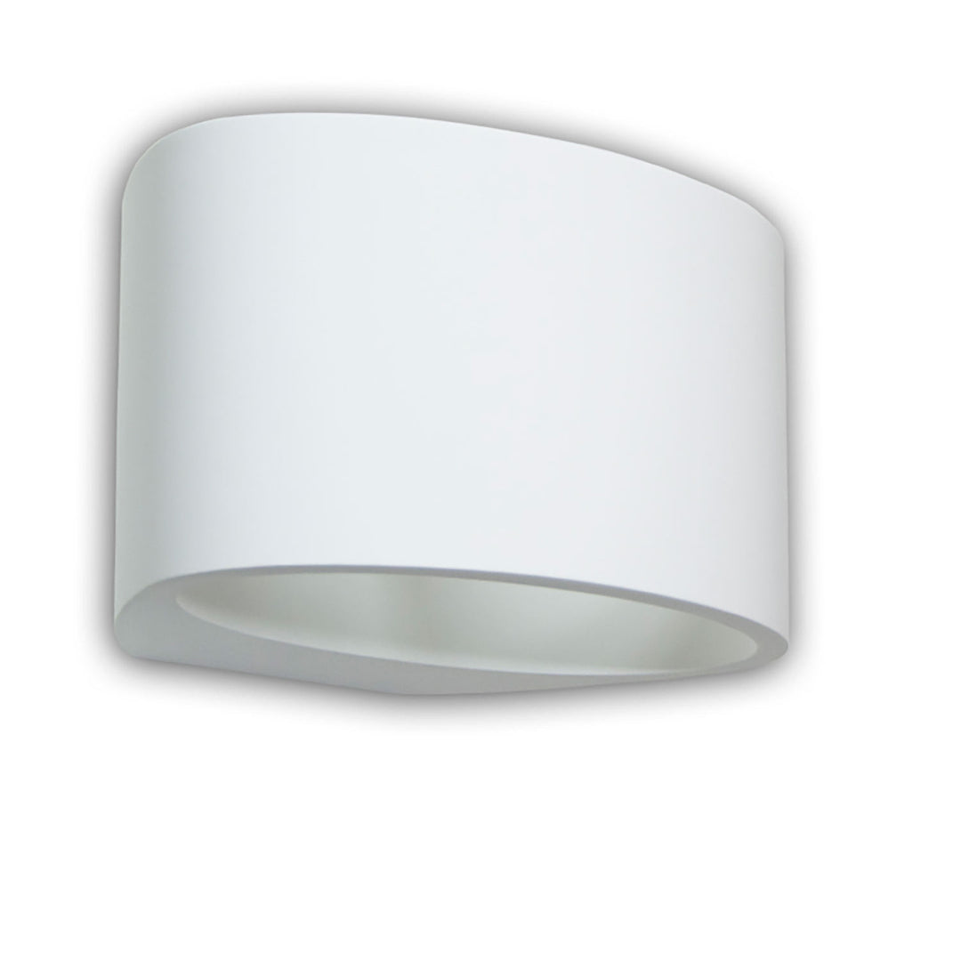 G9 oval plaster wall light