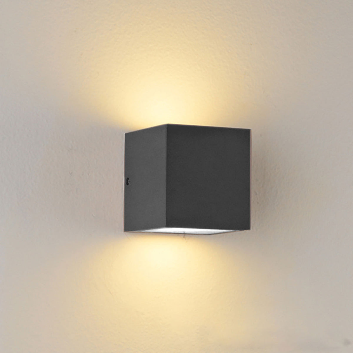 Wall light Up&amp;Down 2xGX53, IP44, anthracite, bulbs not included