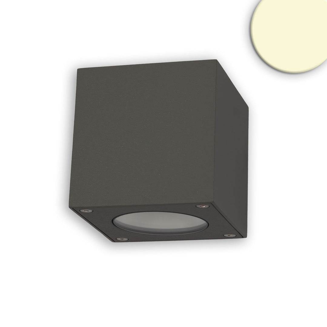 LED wall light Up&amp;Down 2x3W CREE, IP54, anthracite, warm white