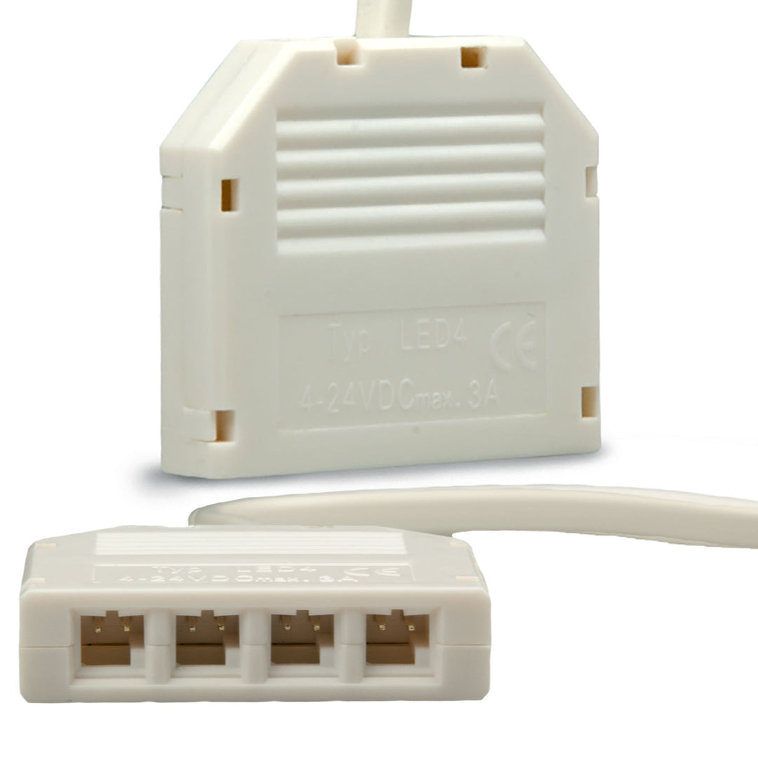 MiniAMP 60cm stranded wire to 4-way female splitter, max. 3A
