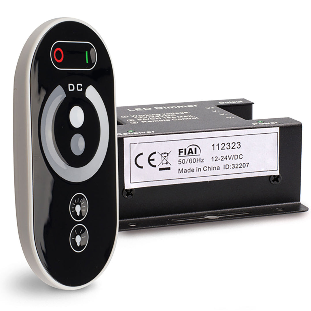 Wireless touch LED PWM dimmer, 1 channel, 12-24V DC 9A