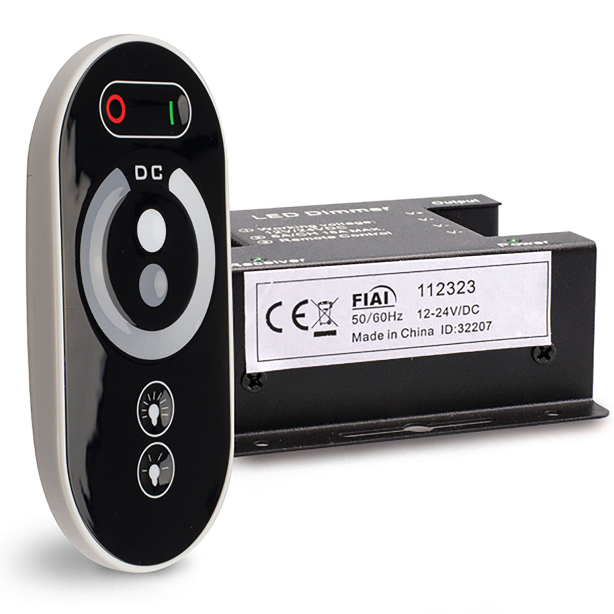 Wireless touch LED PWM dimmer, 1 channel, 12-24V DC 9A
