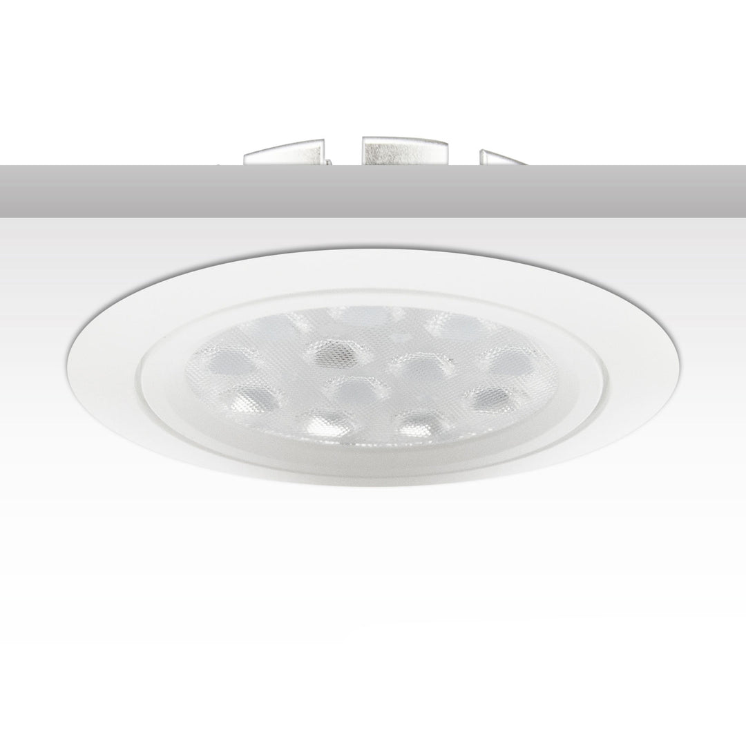 LED Einbaustrahler, weiß, 15W, 72°, rund, warmweiß, dimmbar