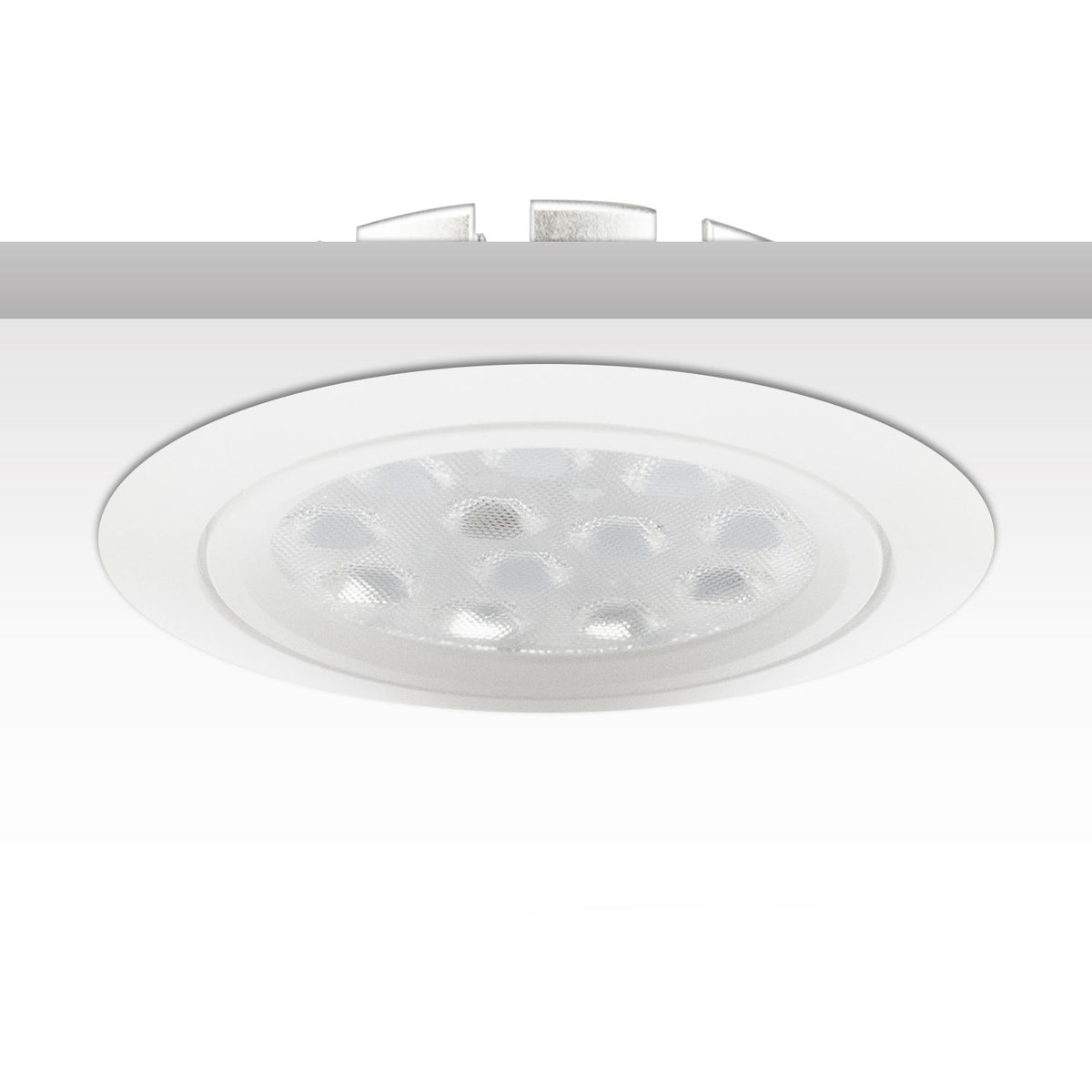 LED Einbaustrahler, weiß, 15W, 72°, rund, warmweiß, dimmbar
