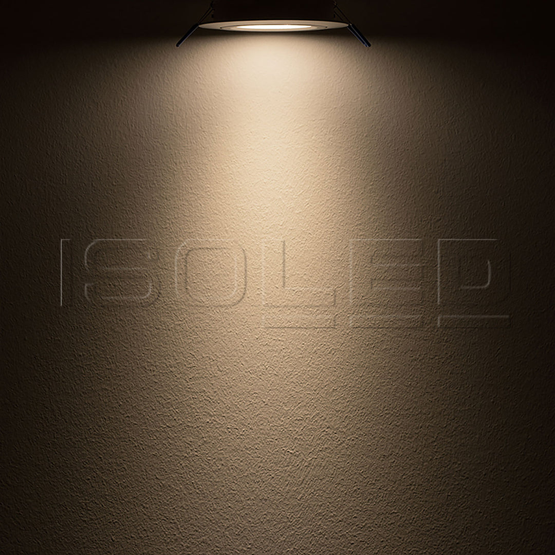 LED recessed spotlight, white, 15W, 72°, round, neutral white, dimmable