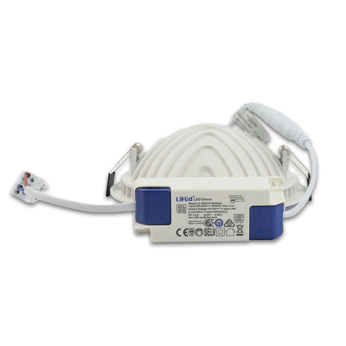 LED downlight LUNA 15W, indirect light, white, warm white
