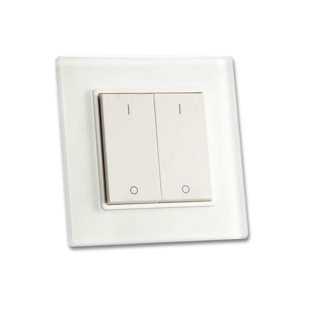 Sys-One single color 2 zone surface-mounted push-button remote control with battery