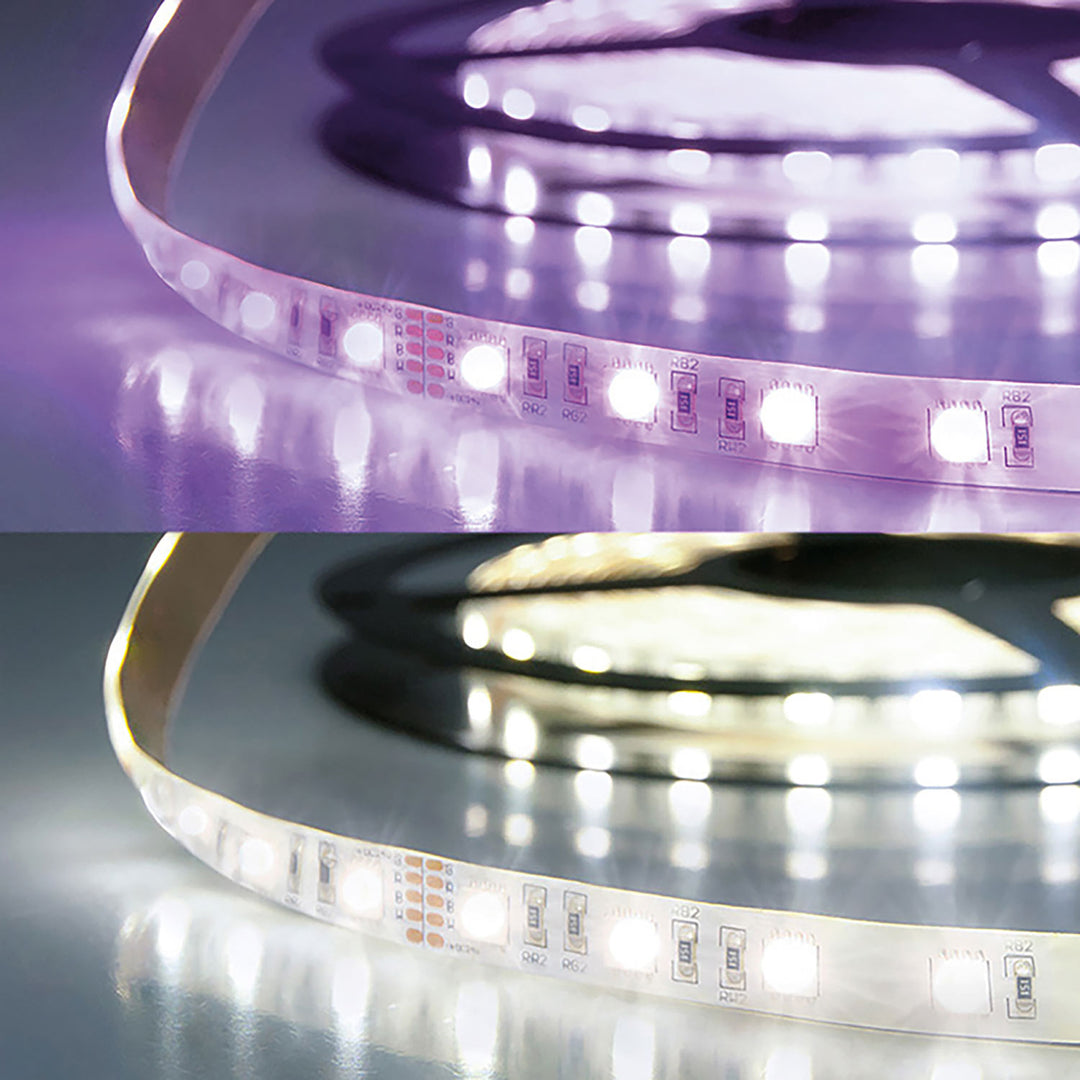 LED SIL RGB+KW flex ribbon, 24V DC, 19W, IP20, 4in1 chip, 5m roll, 60 LED/m