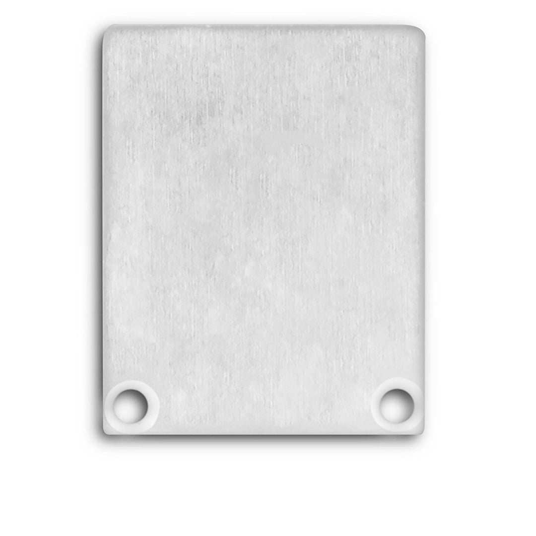 End cap EC45 Alu for SURF/DIVE20 FLAT with COVER12, 2 pcs, incl. screws