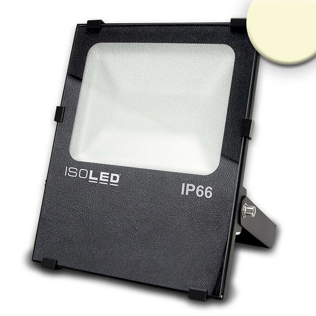 Prismatic LED floodlight 100W, warm white, IP66
