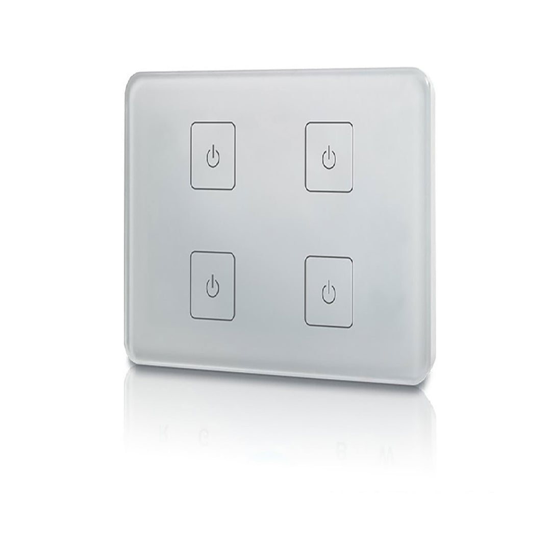 Sys-One single color 4 zone built-in touch radio remote control, 230V AC