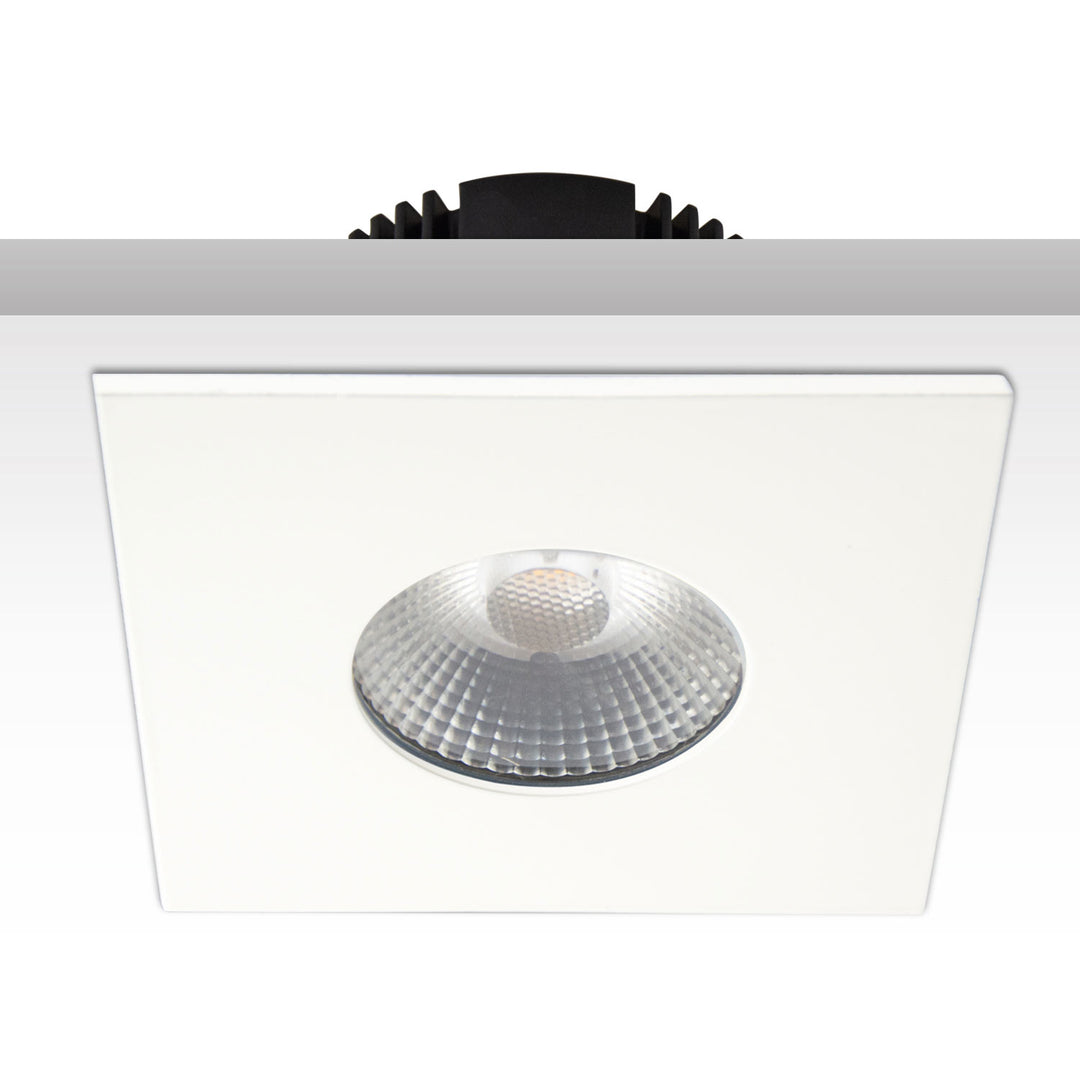 Aluminum cover, square, white matte, for Sys-68