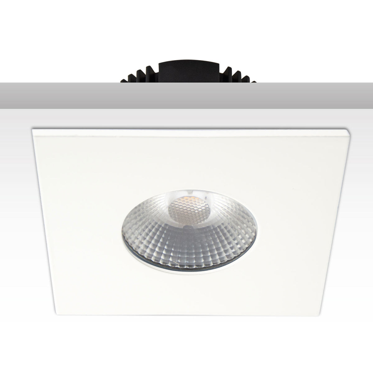 Aluminum cover, square, white matte, for Sys-68