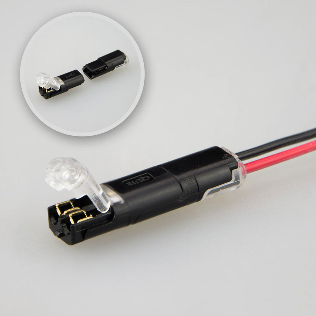 Cable linear connector - SLIM 2-pole up to 2x0.5mm²/AWG20
