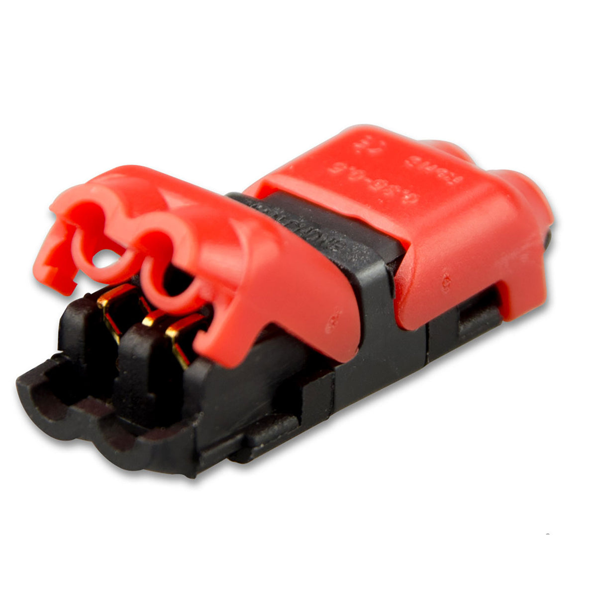 Linear cable quick-release terminal, 2-pole