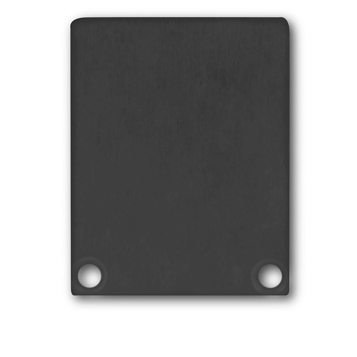 End cap EC45 aluminum black RAL 9005 for SURF/DIVE20 FLAT with COVER12, 2 pieces, incl. screws