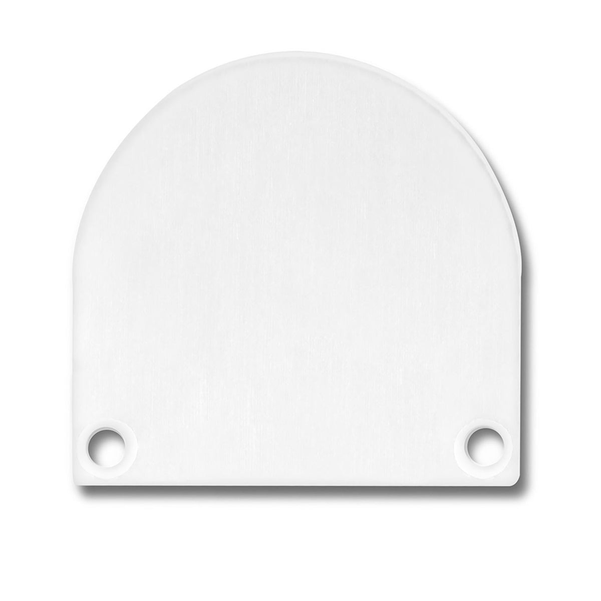 End cap EC46 aluminum white RAL 9010 for SURF/DIVE20 FLAT with COVER13, 2 pieces, incl. screws