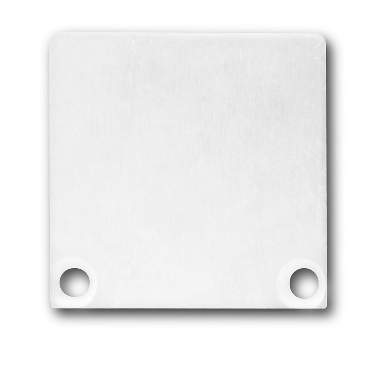 End cap EC47 aluminum white RAL 9010 for SURF/DIVE20 with COVER10, 2 pieces, incl. screws