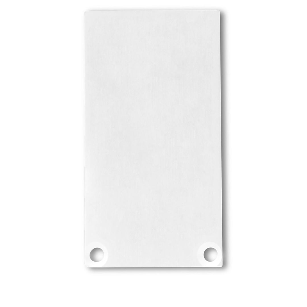 Endkappe EC49 Alu weiß RAL 9010 für SURF/DIVE20 mit COVER12, 2 STK, inkl. Schrauben