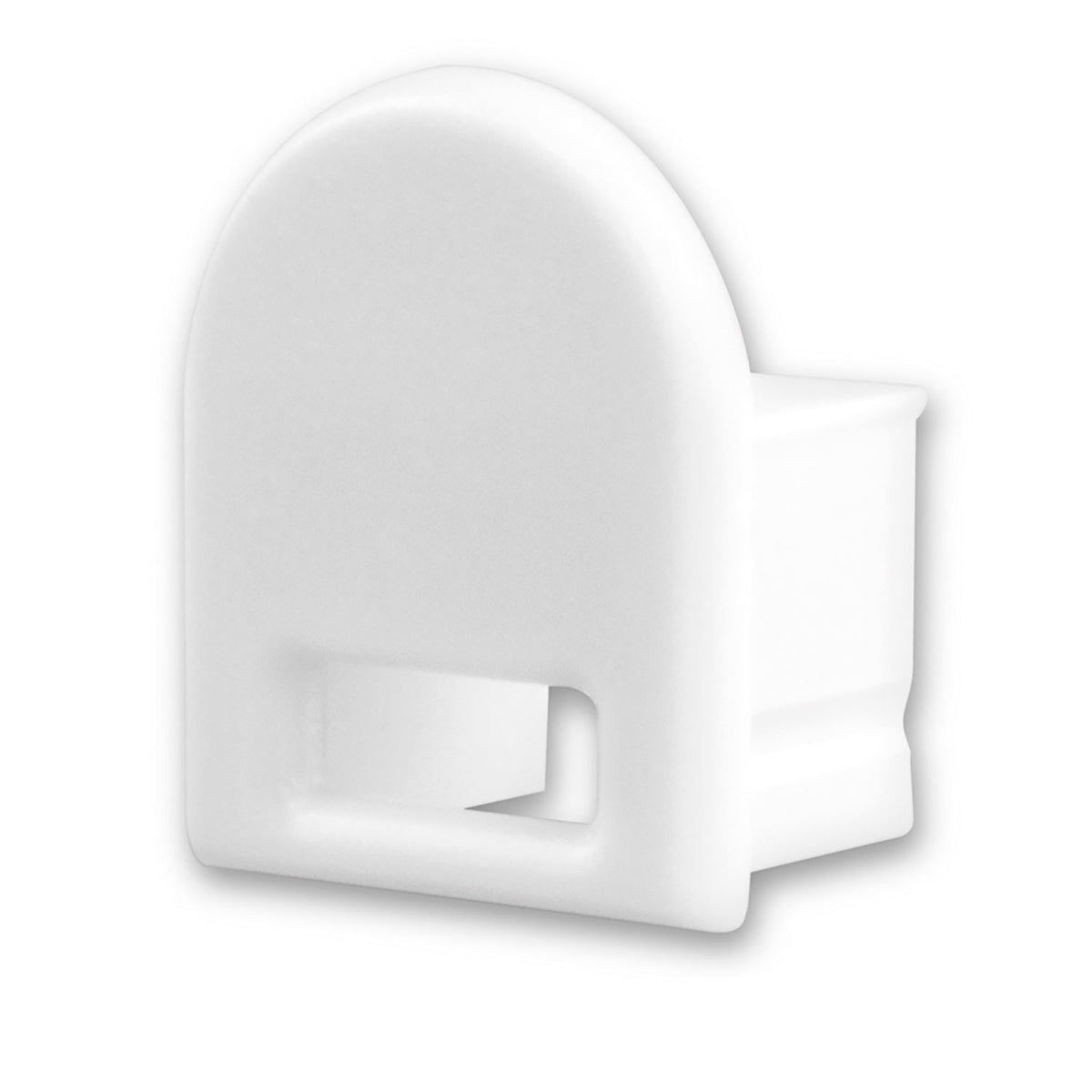 End cap EC14W white for SURF12 BORDERLESS profile with cable entry, 1 piece