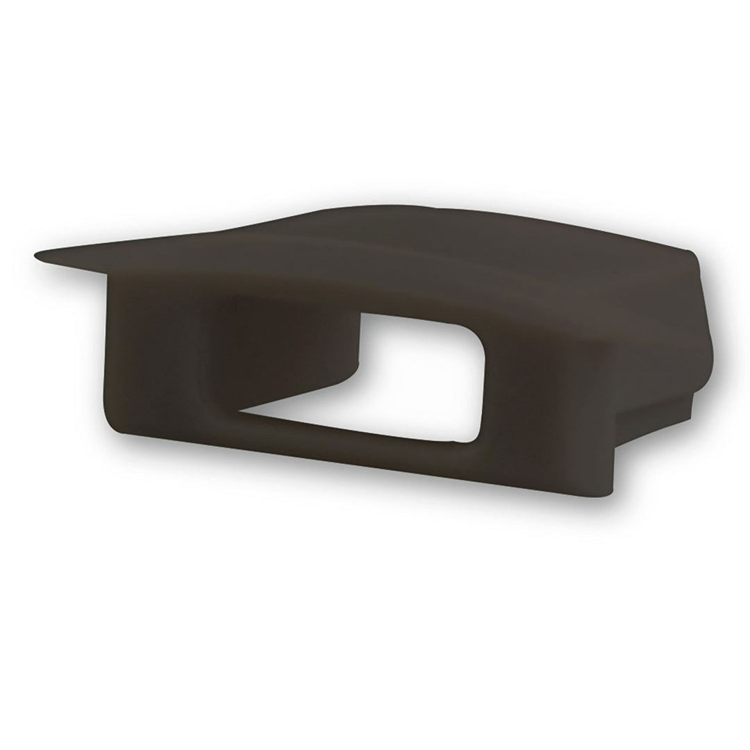 End cap EC26B black for profile DIVE12 FLAT with cable entry, 1 pc.
