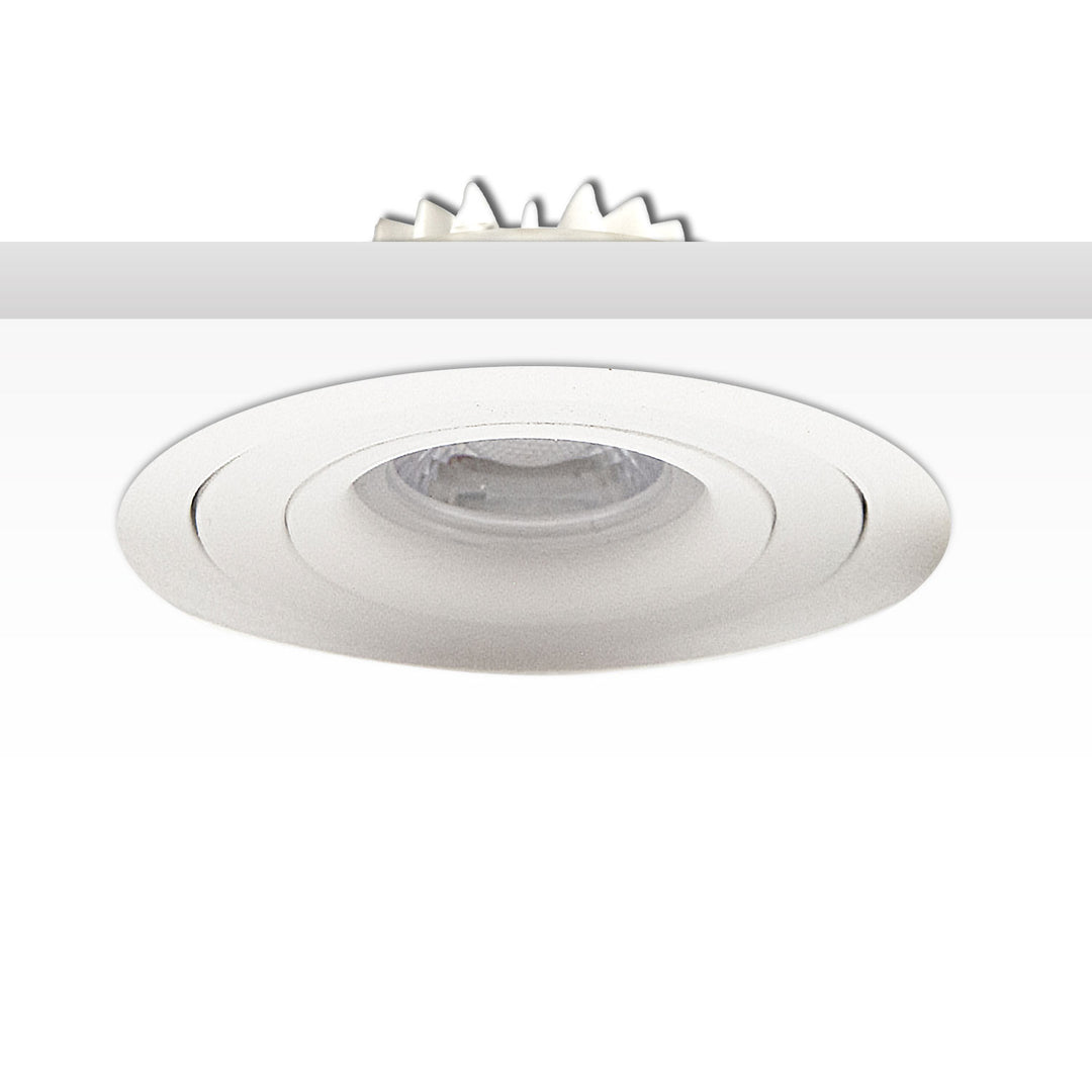 LED recessed spotlight SUNSET with variable depth, white, 9W, 45°, 2000-2800K, dimmable to warm white