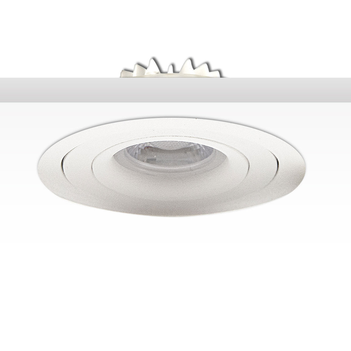 LED recessed spotlight SUNSET with variable depth, white, 9W, 45°, 2000-2800K, dimmable to warm white