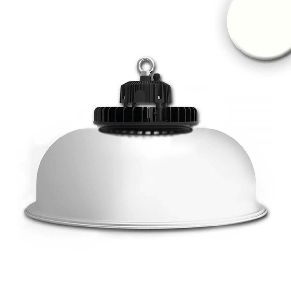 LED high bay light FL 200W, aluminum reflector, 80°, IP65, DALI dimmable, neutral white