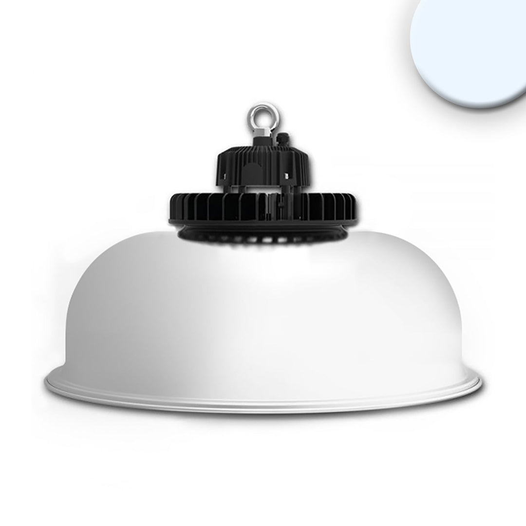 LED high bay light FL 200W, aluminum reflector, 80°, IP65, DALI dimmable, cool white