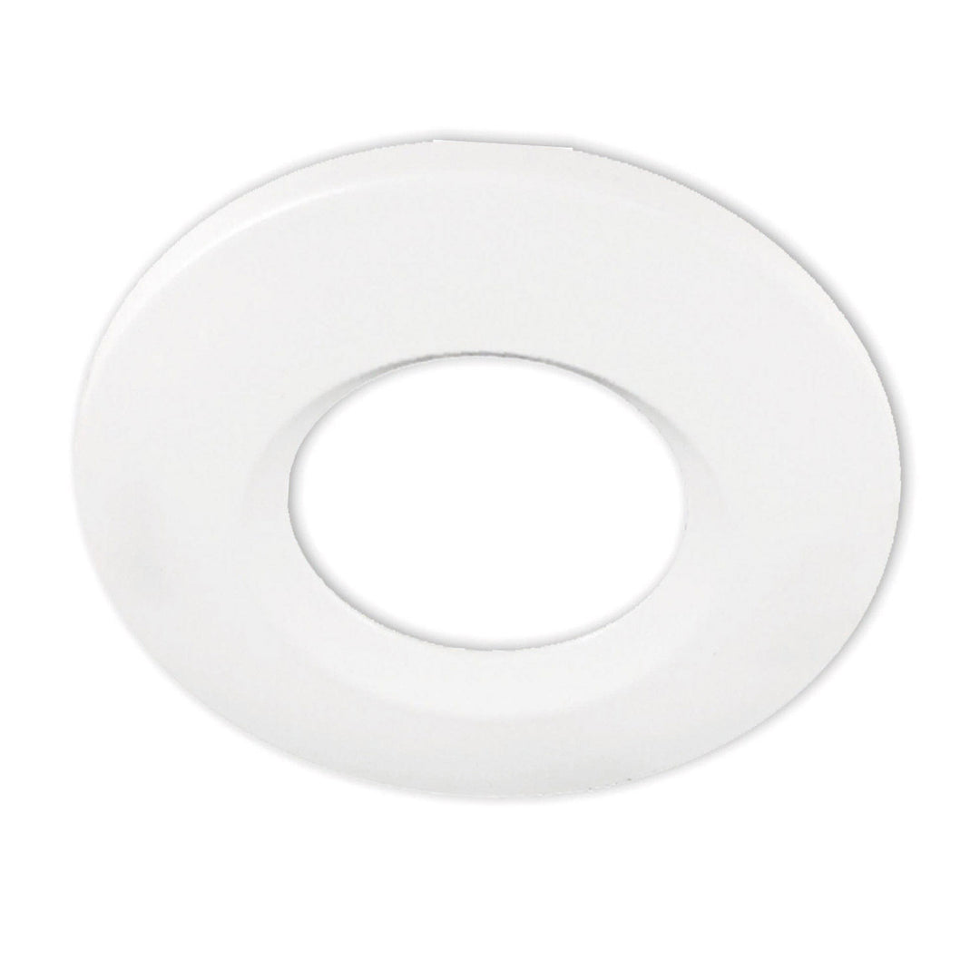 Round aluminum cover with matte white edge for Sys-68