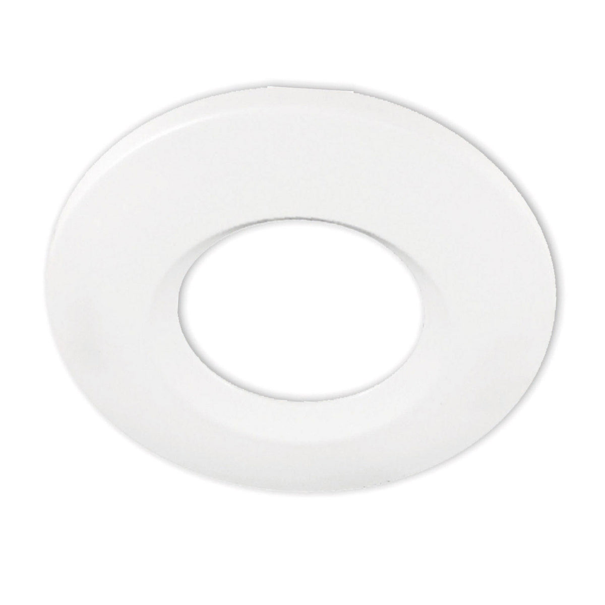 Round aluminum cover with matte white edge for Sys-68