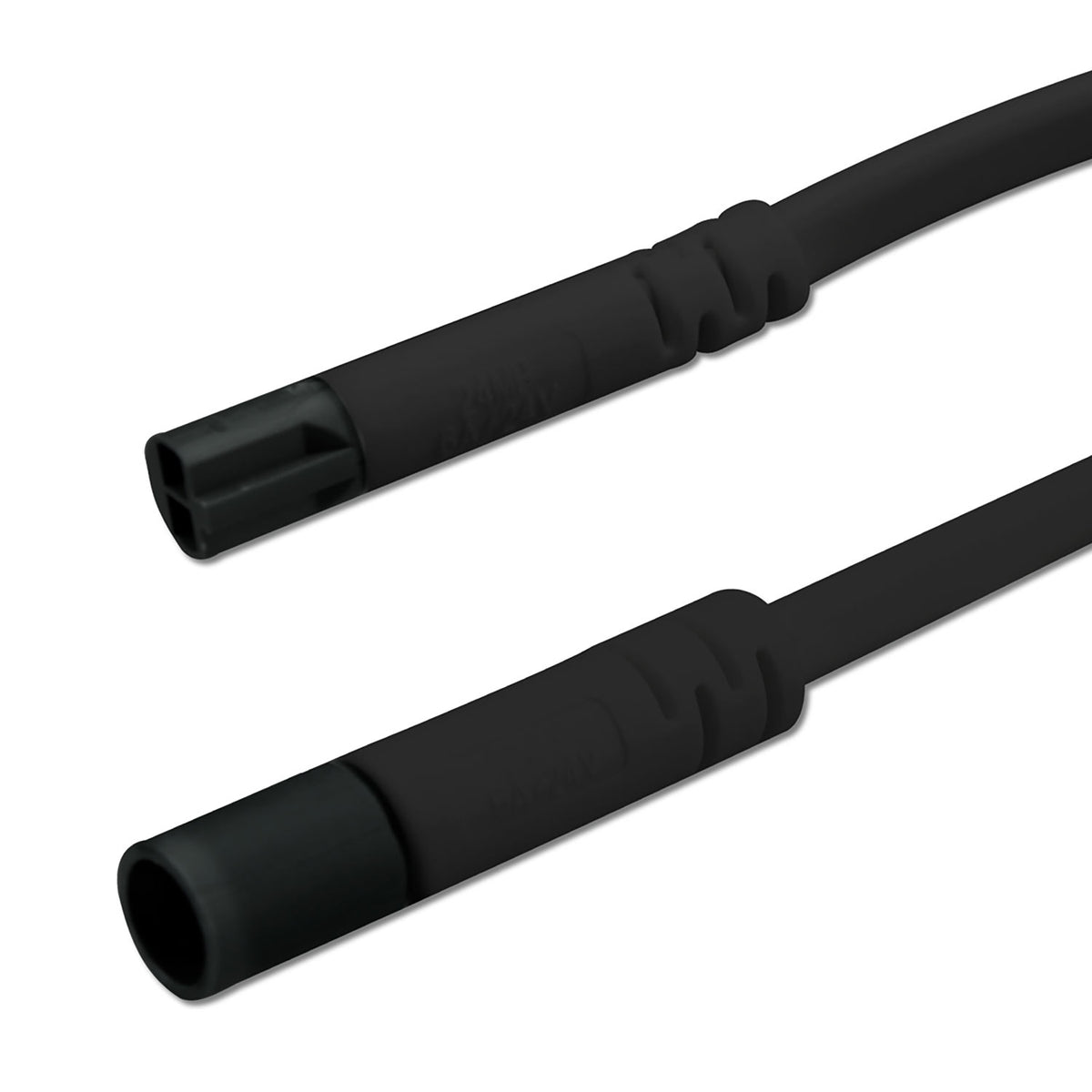 Mini-plug extension cable, male-female, 1m, 2x0.75, IP54, black, max. 48V/6A